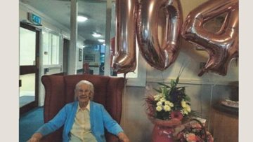 Crewe care home Resident turns 104 in style